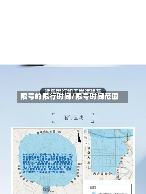 限号的限行时间/限号时间范围
