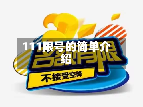 111限号的简单介绍-第2张图片