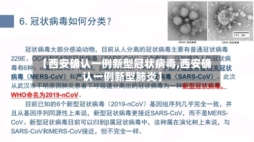 【西安确认一例新型冠状病毒,西安确认一例新型肺炎】-第2张图片