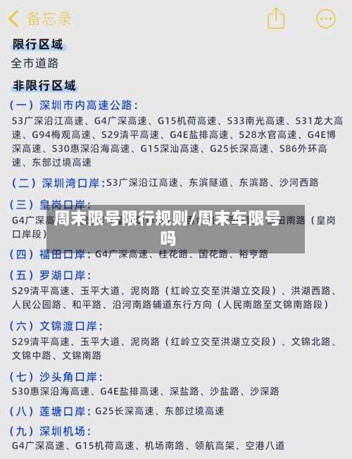 周末限号限行规则/周末车限号吗-第2张图片