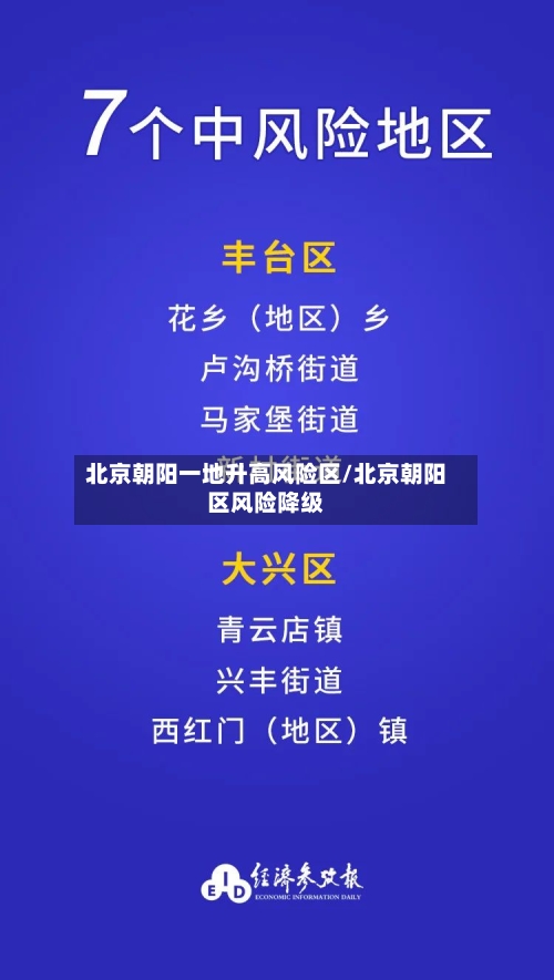 北京朝阳一地升高风险区/北京朝阳区风险降级