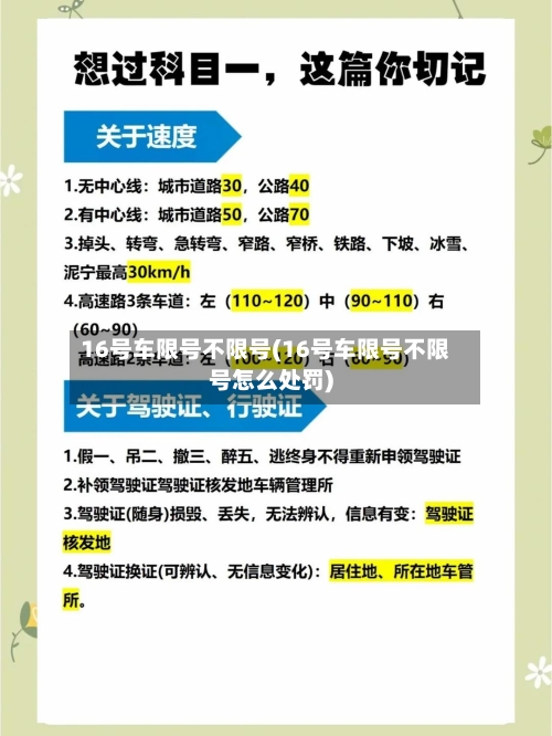 16号车限号不限号(16号车限号不限号怎么处罚)-第3张图片
