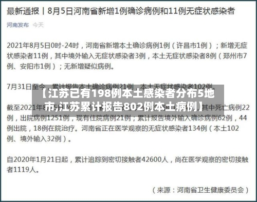 【江苏已有198例本土感染者分布5地市,江苏累计报告802例本土病例】-第2张图片