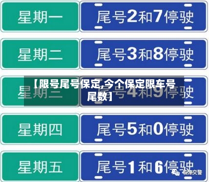 【限号尾号保定,今个保定限车号尾数】