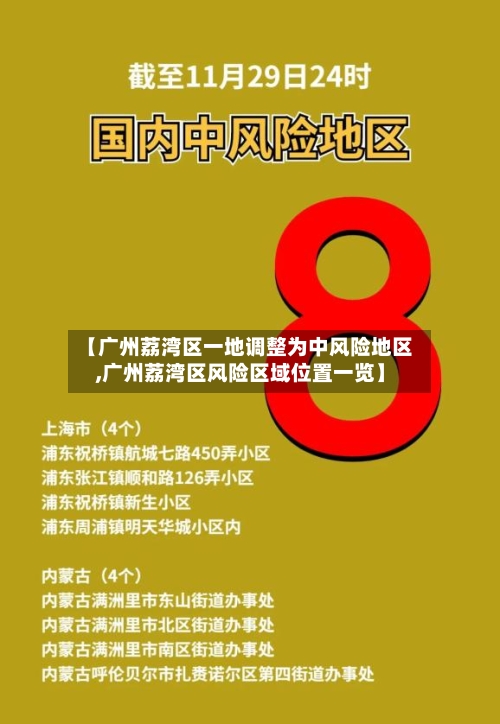 【广州荔湾区一地调整为中风险地区,广州荔湾区风险区域位置一览】-第2张图片