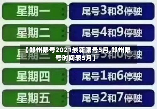 【郑州限号2021最新限号5月,郑州限号时间表5月】-第2张图片