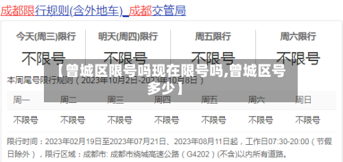【曾城区限号吗现在限号吗,曾城区号多少】-第2张图片