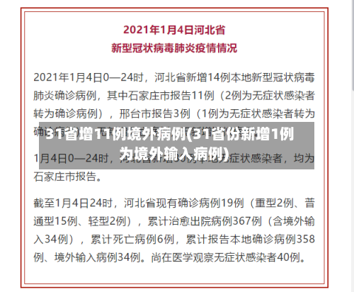 31省增11例境外病例(31省份新增1例为境外输入病例)-第3张图片