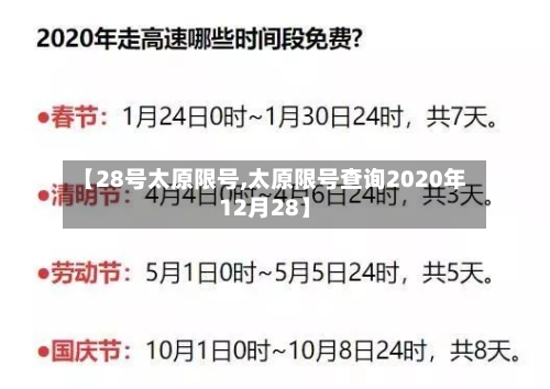 【28号太原限号,太原限号查询2020年12月28】-第2张图片