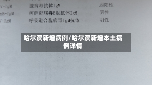 哈尔滨新增病例/哈尔滨新增本土病例详情