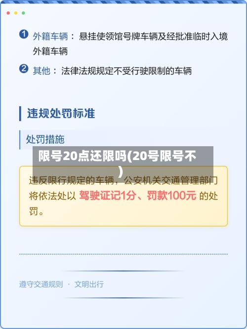 限号20点还限吗(20号限号不)