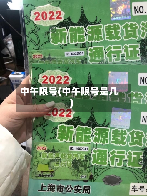 中午限号(中午限号是几)-第2张图片