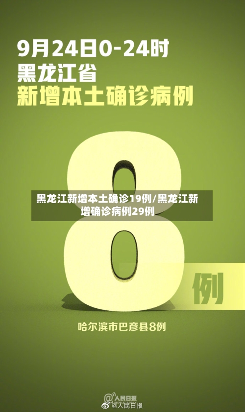 黑龙江新增本土确诊19例/黑龙江新增确诊病例29例