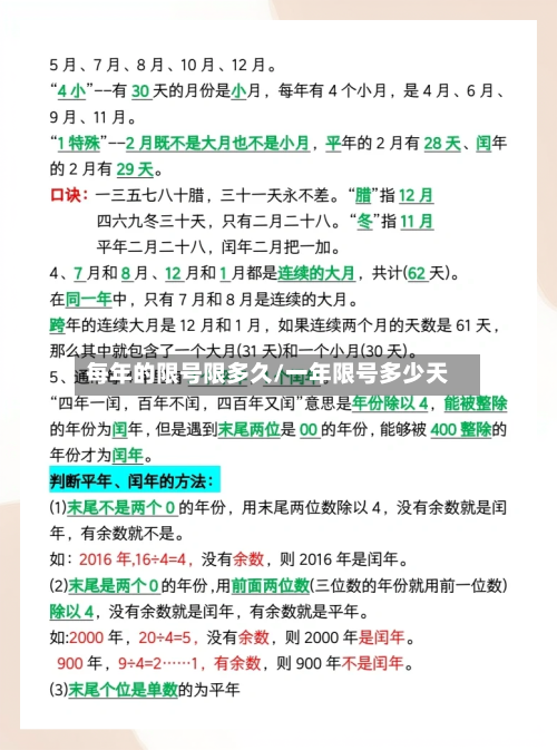 每年的限号限多久/一年限号多少天-第2张图片