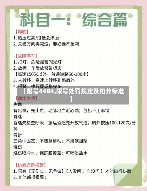 【限号4484,限号处罚规定及扣分标准】