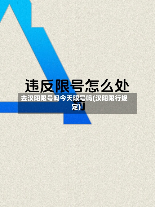 去汉阳限号吗今天限号吗(汉阳限行规定)-第2张图片