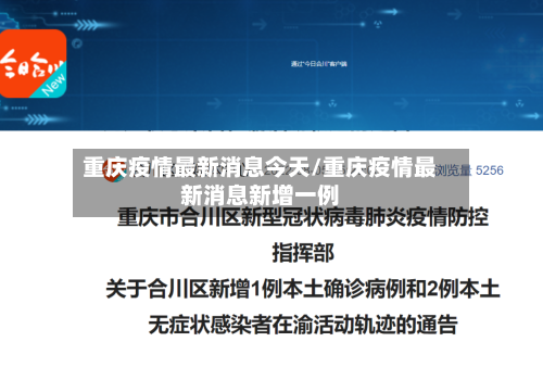 重庆疫情最新消息今天/重庆疫情最新消息新增一例