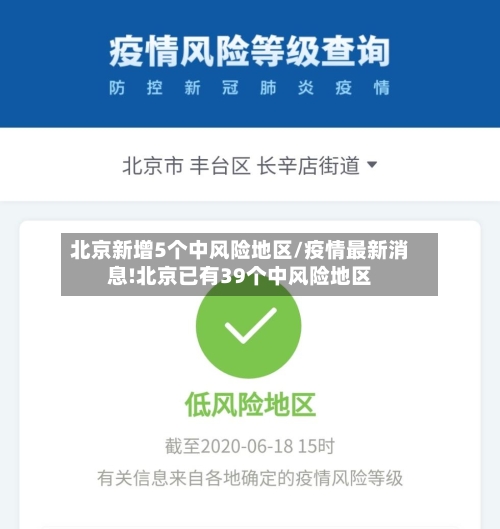 北京新增5个中风险地区/疫情最新消息!北京已有39个中风险地区-第2张图片