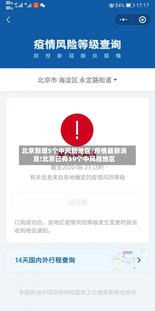 北京新增5个中风险地区/疫情最新消息!北京已有39个中风险地区-第3张图片