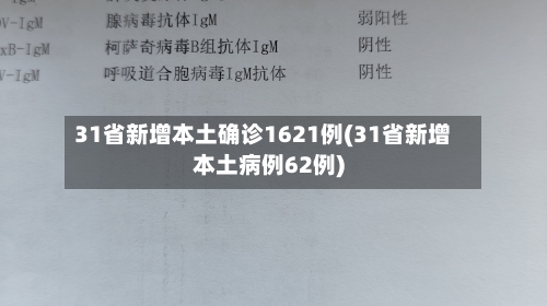 31省新增本土确诊1621例(31省新增本土病例62例)-第3张图片