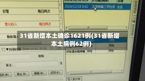 31省新增本土确诊1621例(31省新增本土病例62例)