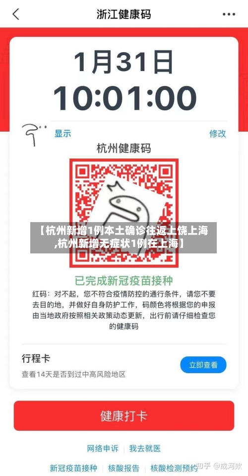【杭州新增1例本土确诊往返上饶上海,杭州新增无症状1例在上海】-第2张图片