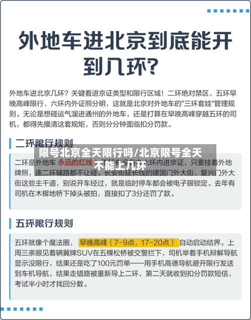 限号北京全天限行吗/北京限号全天不能上几环-第2张图片