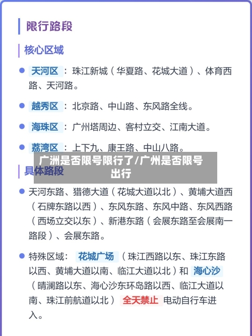 广洲是否限号限行了/广州是否限号出行