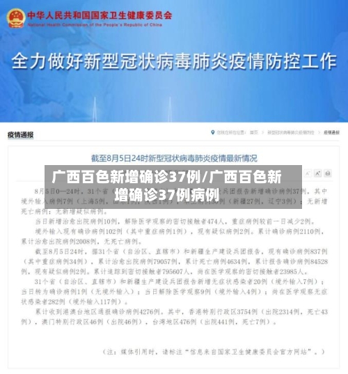 广西百色新增确诊37例/广西百色新增确诊37例病例