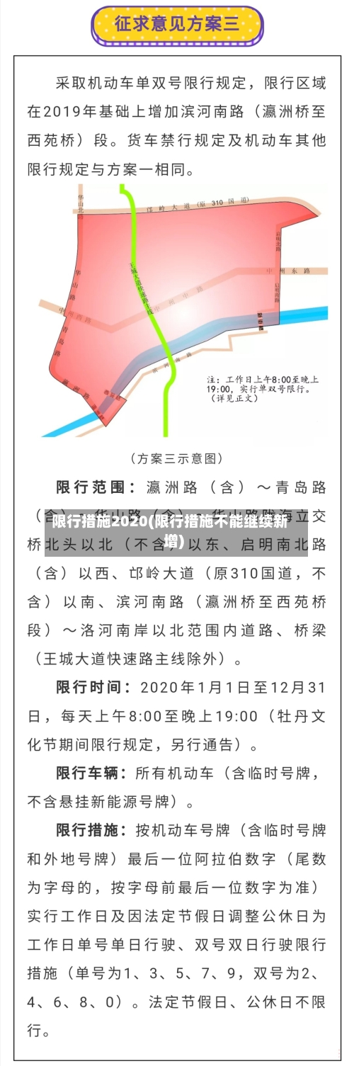 限行措施2020(限行措施不能继续新增)-第2张图片