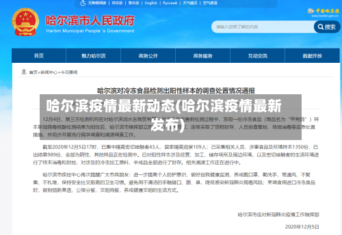 哈尔滨疫情最新动态(哈尔滨疫情最新发布)-第2张图片