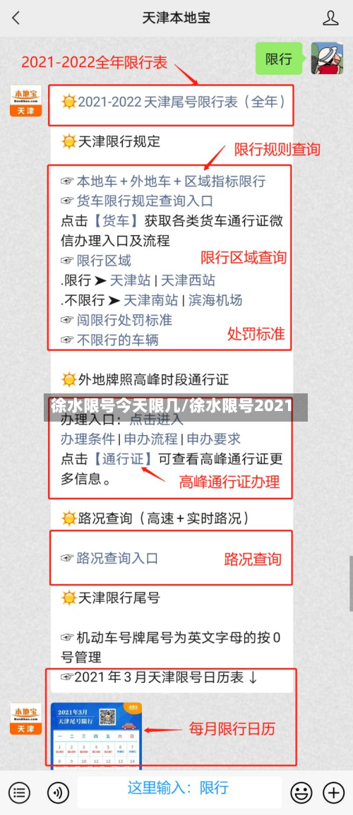 徐水限号今天限几/徐水限号2021
