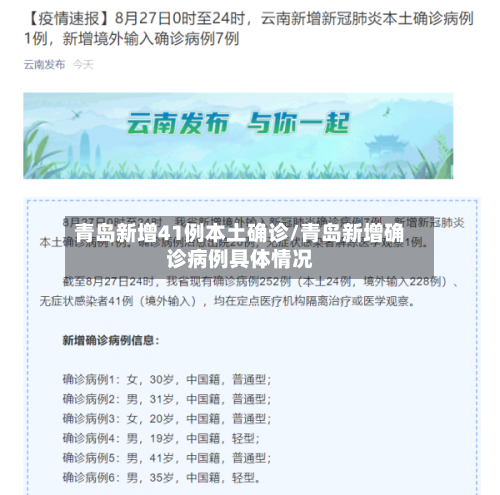 青岛新增41例本土确诊/青岛新增确诊病例具体情况-第2张图片