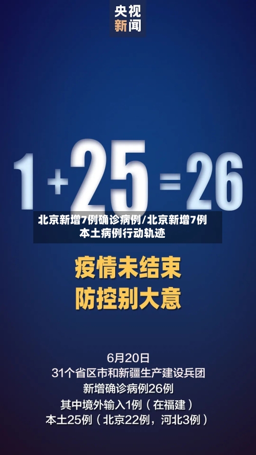 北京新增7例确诊病例/北京新增7例本土病例行动轨迹