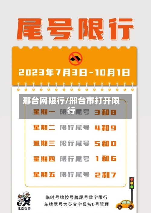 邢台网限行/邢台市打开限行-第3张图片