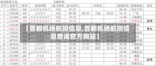 【首都机场航班信息,首都机场航班信息查询官方网站】-第3张图片