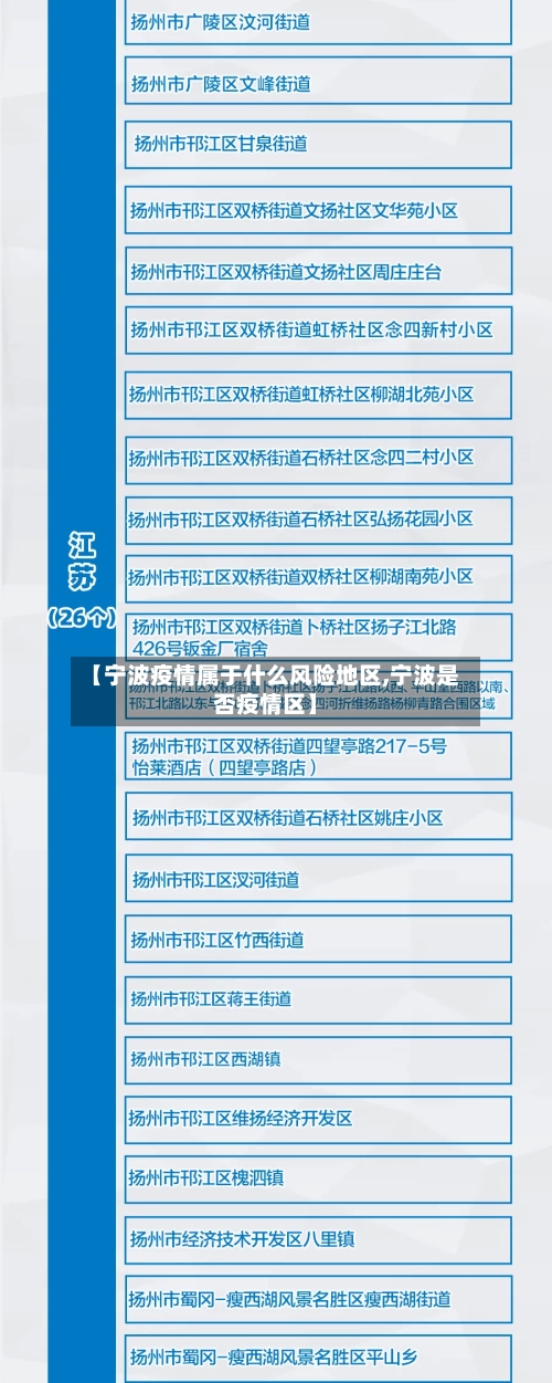 【宁波疫情属于什么风险地区,宁波是否疫情区】