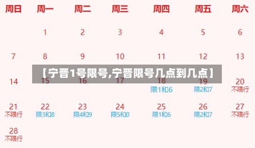 【宁晋1号限号,宁晋限号几点到几点】-第2张图片