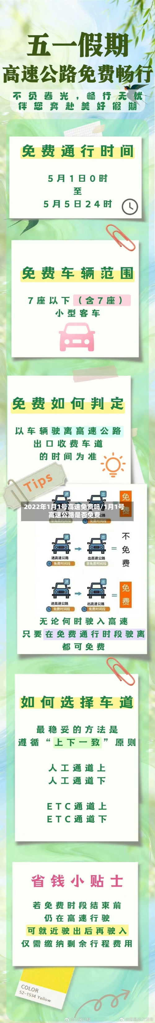 2022年1月1号高速免费吗/1月1号高速公路是否免费