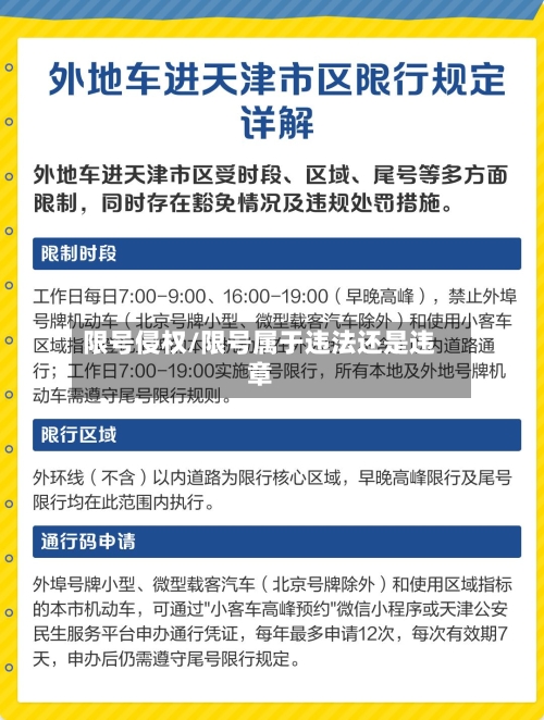 限号侵权/限号属于违法还是违章