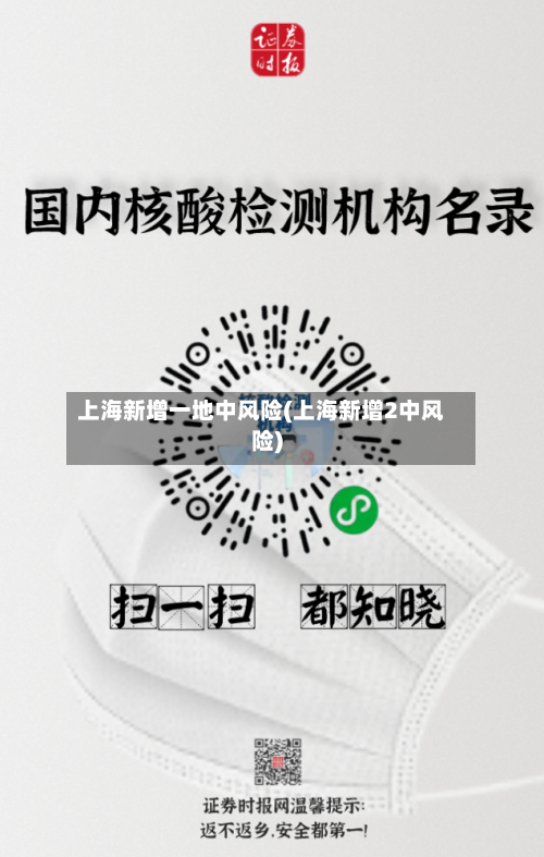 上海新增一地中风险(上海新增2中风险)
