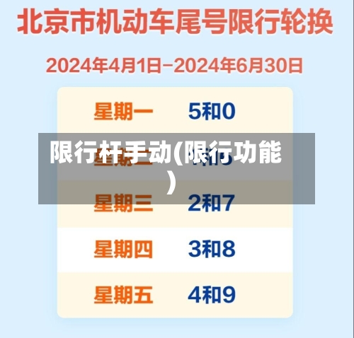 限行杆手动(限行功能)-第2张图片