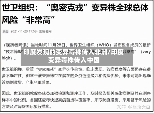 印度发现的变异毒株传入非洲/印度变异毒株传入中国-第3张图片