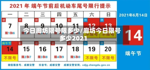 今日廊坊限号限多少/廊坊今日限号多少2021