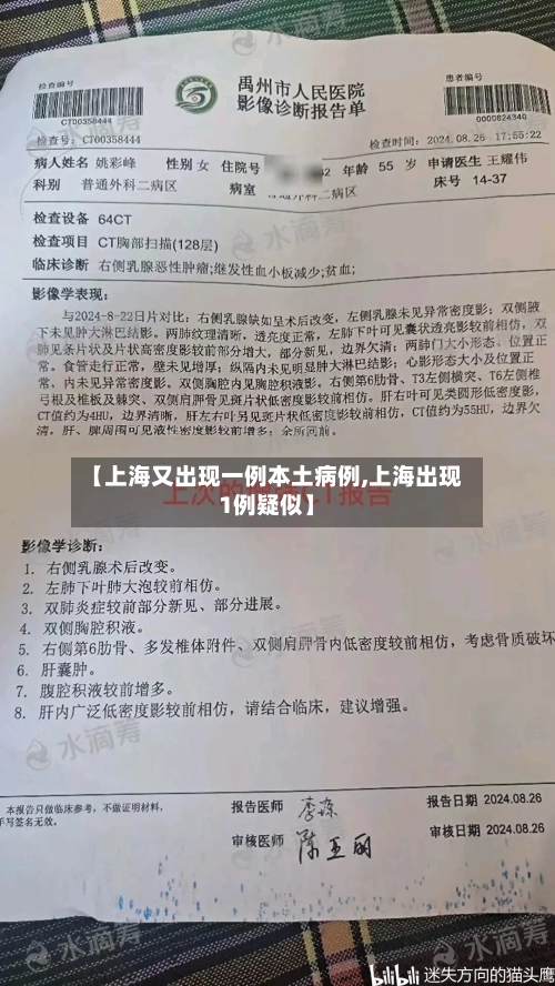 【上海又出现一例本土病例,上海出现1例疑似】