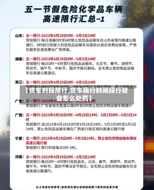 【货车时段限行,货车限行时间段行驶会怎么处罚】