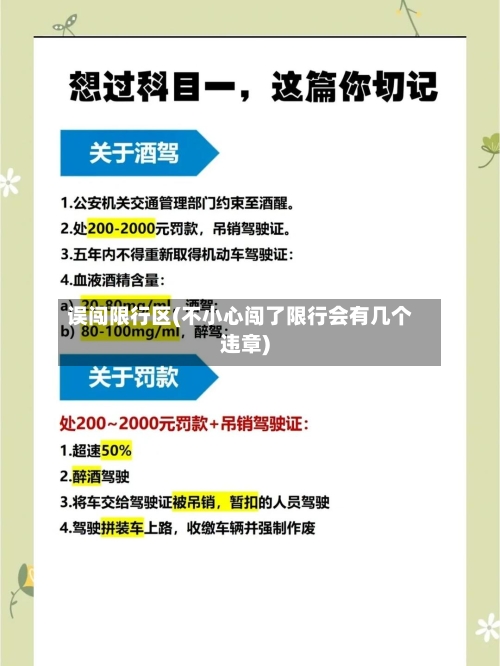 误闯限行区(不小心闯了限行会有几个违章)