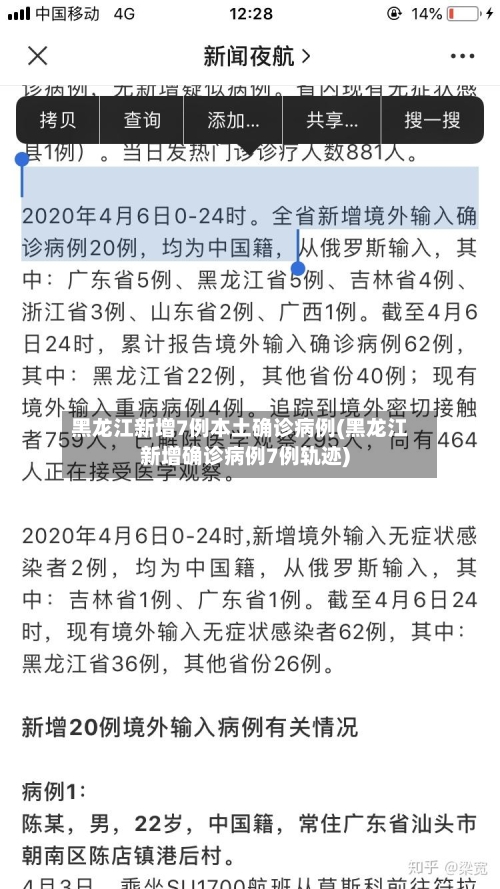 黑龙江新增7例本土确诊病例(黑龙江新增确诊病例7例轨迹)-第2张图片