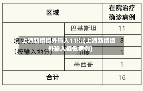 上海新增境外输入11例(上海新增境外输入疑似病例)