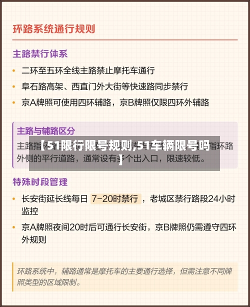 【51限行限号规则,51车辆限号吗】-第2张图片